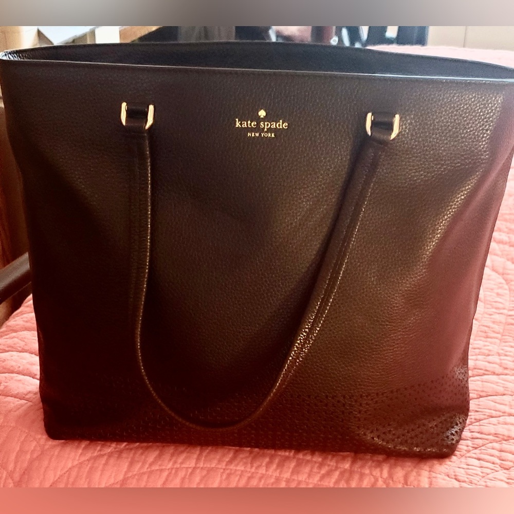 Large Leather Kate Spade Tote Bag
